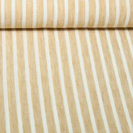 Blusen- & Kleiderstoff Streifen Melange Gelb