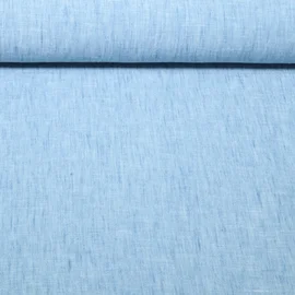 Blusen- & Kleiderstoff Uni Melange Hellblau