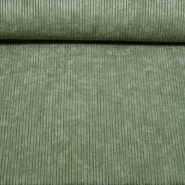 Breitcord Stretch High Low Grün