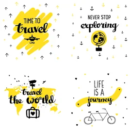 Bügelbilder "Travel"