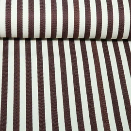 Canvas B-Trendy Fischgrat Streifen Braun