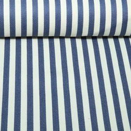 Canvas B-Trendy Fischgrat Streifen Jeansblau