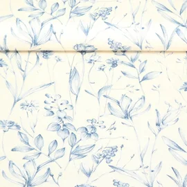 Canvas Blumen Natur Blau