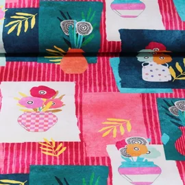 Canvas "Blumenvasen" Pink