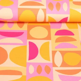 Canvas Formen Gelb Pink