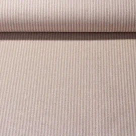 Canvas "Harry" Gestreift Weiß Hellbraun