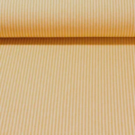 Canvas "Harry" Gestreift Weiß Ocker