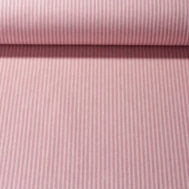 Canvas "Harry" Gestreift Weiß Pink