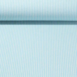 Canvas "Harry" Gestreift Weiß Türkis