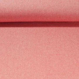 Canvas "Harry" Jacquard Mohnrot