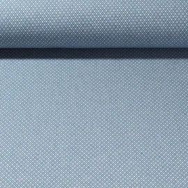 Canvas "Harry" Kleine Rauten Blau Weiß