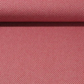 Canvas "Harry" Kleine Rauten Burgunderrot Weiß