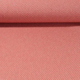 Canvas "Harry" Kleine Rauten Dunkelorange Weiß