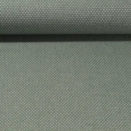 Canvas "Harry" Kleine Rauten Flaschengrün Weiß