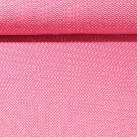 Canvas "Harry" Kleine Rauten Fuchsia Weiß