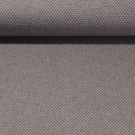 Canvas "Harry" Kleine Rauten Graphit Weiß