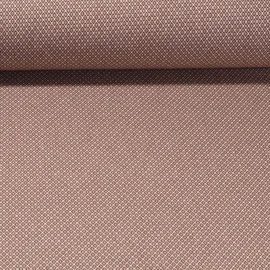 Canvas "Harry" Kleine Rauten Kaffeebraun Weiß