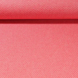 Canvas "Harry" Kleine Rauten Mohnrot Weiß