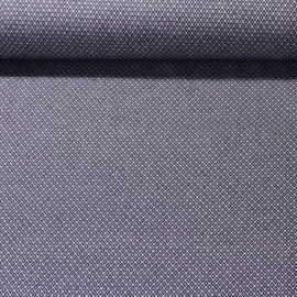 Canvas "Harry" Kleine Rauten Navy Weiß