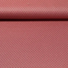 Canvas Jacquard "Country Soft" Rauten Bordeaux