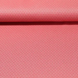 Canvas Jacquard "Country Soft" Rauten Rot