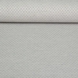 Canvas Jacquard Waben Silbergrau