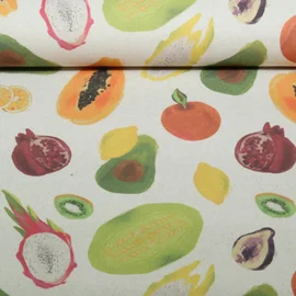 Canvas Leinenoptik Digitaldruck Obst Natural