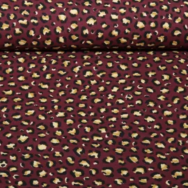 Canvas Leinenoptik Leo Bordeaux