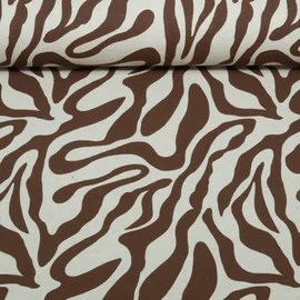 Canvas  Leinenoptik Zebra Beige Braun