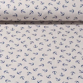 Canvas Maritim Kleine Anker Beige