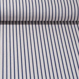 Canvas Maritim Schmale Streifen Beige