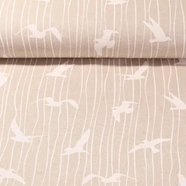 Canvas Möwen Beige