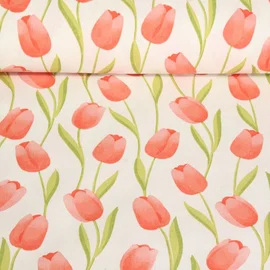 Canvas Tulpen Ecru