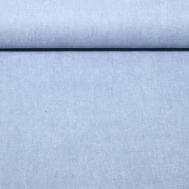 Canvas Vorgewaschen Uni Melange Blau