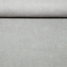 Canvas Vorgewaschen Uni Melange Grau