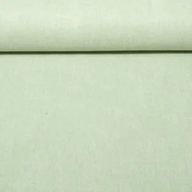 Canvas Vorgewaschen Uni Melange Hellgrün