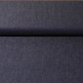 Chambray Uni Dunkelblau