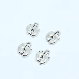 Charm Anhänger Füße Silber 1 Stück
