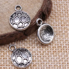 Charm Anhänger Fußball Silber 1 Stück