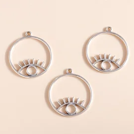 Charm Anhänger Silber Auge 1 Stück