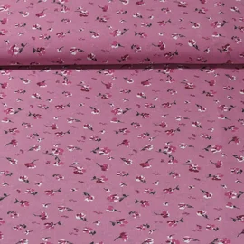 Chiffon Blumen Rosa Pink