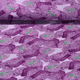 Chiffon Plissee Schmetterlinge Lila