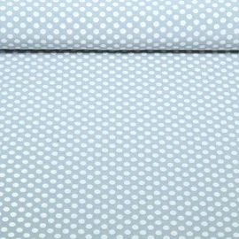 Chiffon Punkte Polka Dots Grau Weiß