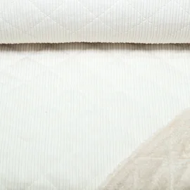 Cord Teddy Quiltkaros Ecru