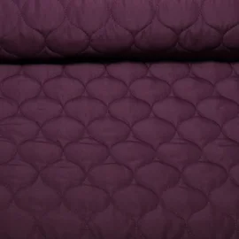 Doubleface Steppstoff Aubergine 