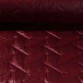 Doubleface Steppstoff Geprägt Weinrot