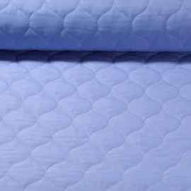 Doubleface Steppstoff Lavendelblau  