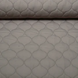 Doubleface Steppstoff Taupe 