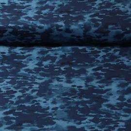 Dry Oilskin Light Farbspritzer Blau