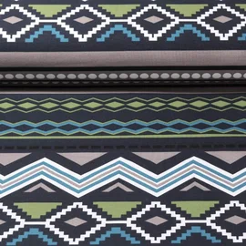 French Terry Ikat Blau